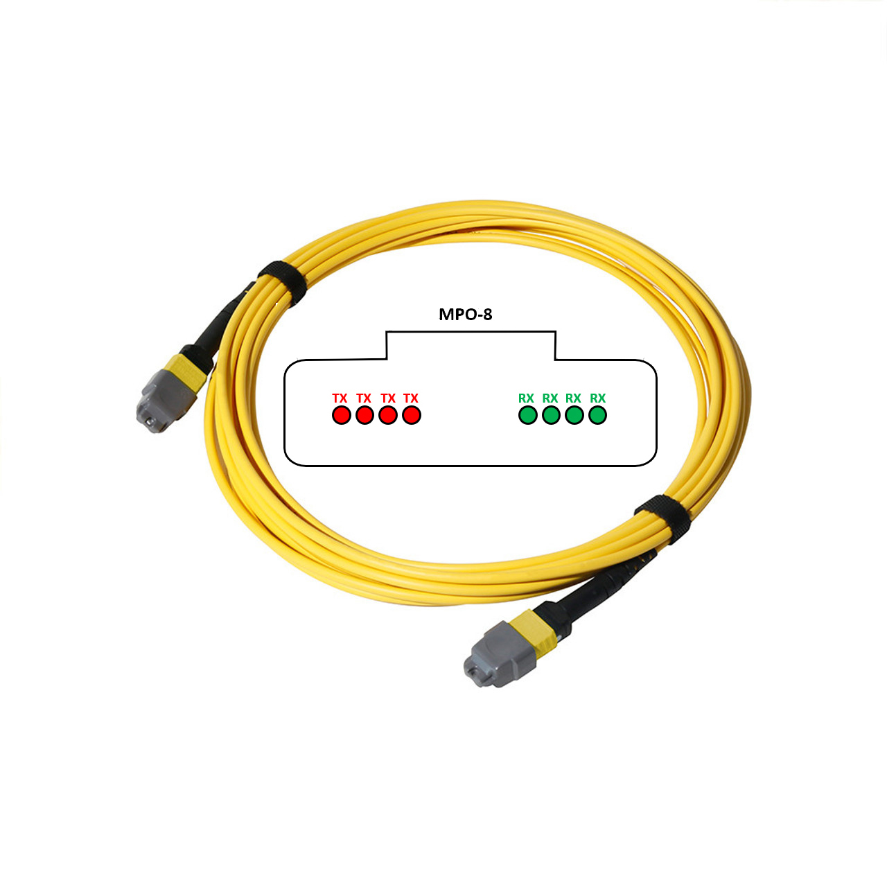 8-fiber MPO patch cable