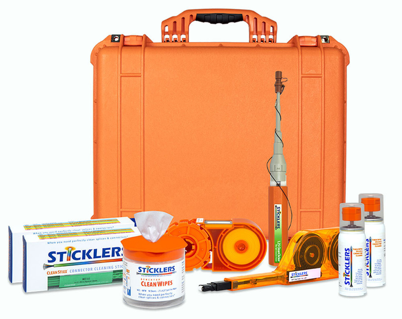 image of a fiber optic cleaning kit