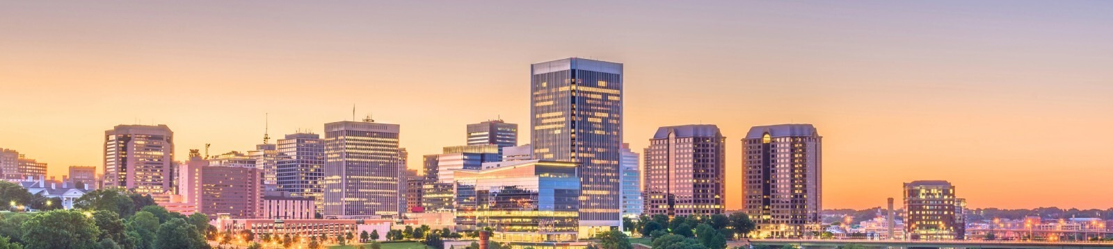 Skyline of Richmond VA, the home of Cables Plus USA